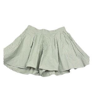 ASOS Green & White Gingham Skort Size 6